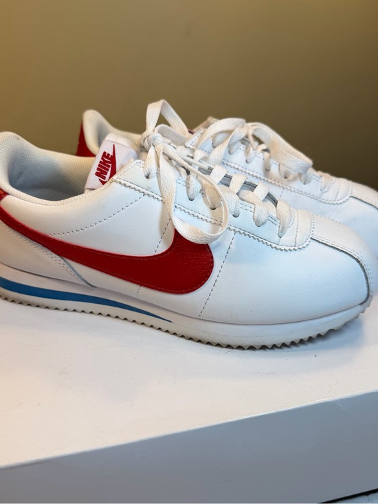 Nike Shoes - Nike Women’s Cortez “Forrest Gump” Sneakers Shoes Red White Blue Leather Size 7